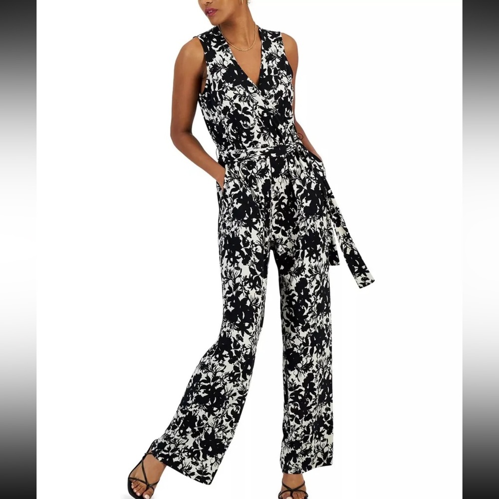 INC AUDRINA GARDEN Women's Printed Jumpsuit